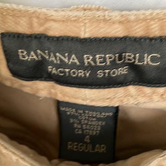 Banana Republic: Tan Stretch Corduroy Bootcut Pants- 4 Regular - Picture 2 of 16